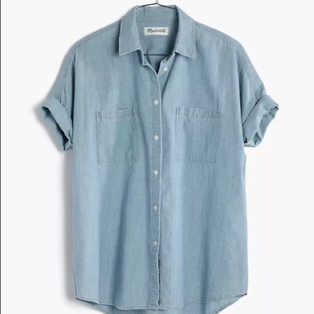 Madewell Chambray Courier Shirt Sz XXS